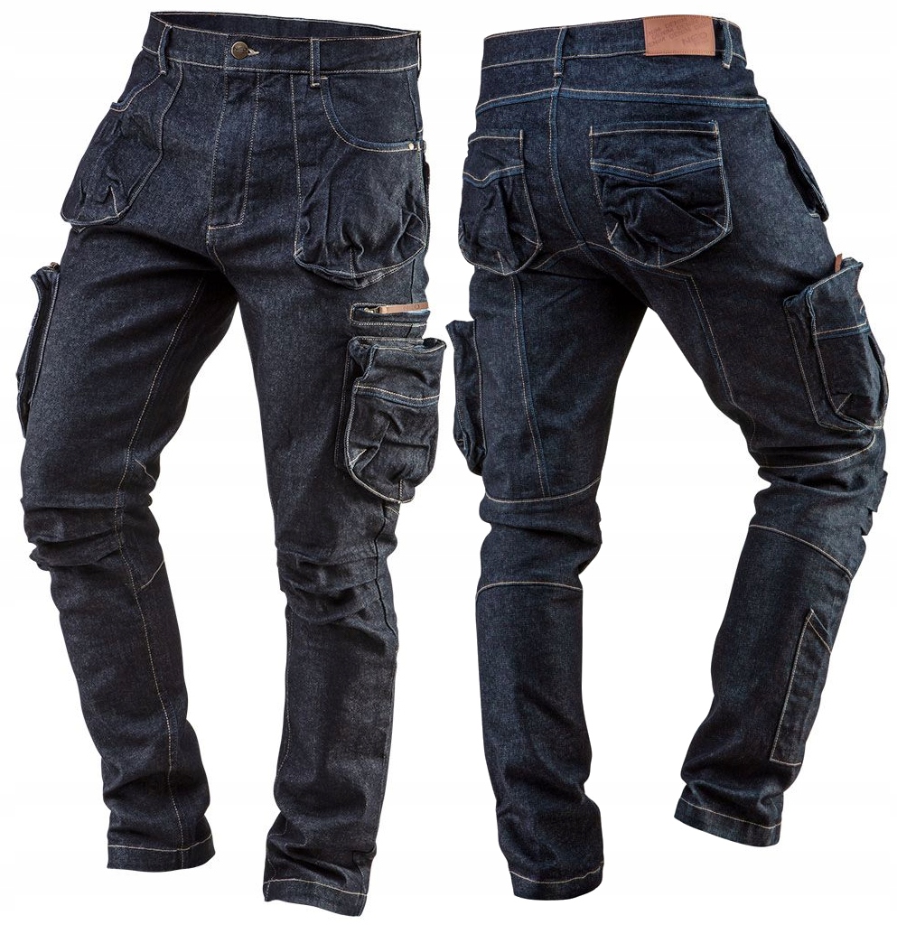 Dlhé pracovné nohavice Neo Tools Denim, veľkosť XL